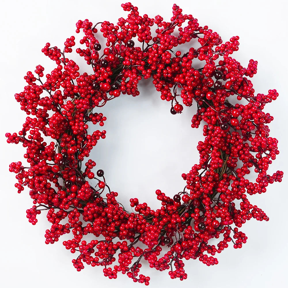 BerryLune™ – Handmade Christmas Wreath for Front Door