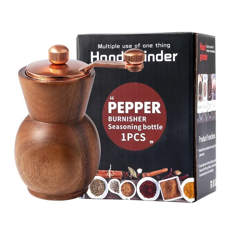 SpiceOak™ – Wooden Pepper & Salt Grinder Set with Base