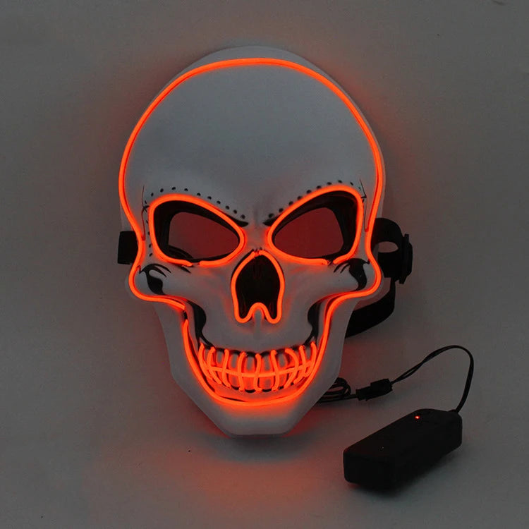 GlowCrypt™ – Luminous LED Skull Mask for Spooky Eleganc