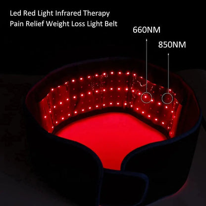 LumiSlim™ Red & Infrared Light Therapy Belt – 660nm/850nm LED Body Slimming & Fat Burning Wrap