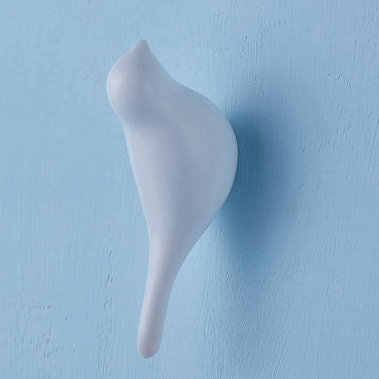 AviaryHook™ Decorative Bird Wall Hooks – 3D Resin Wood Grain Single Coat Hanger