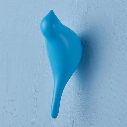 AviaryHook™ Decorative Bird Wall Hooks – 3D Resin Wood Grain Single Coat Hanger