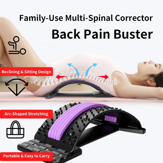 CoreRelief™ Back Massager – Fitness Lumbar Stretcher & Posture Aid