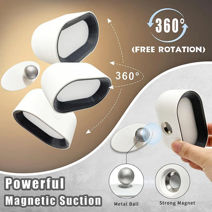 LumaSphere™ – 360° Rotating LED Wall Lamp with Remote & Colour-Changing Magic