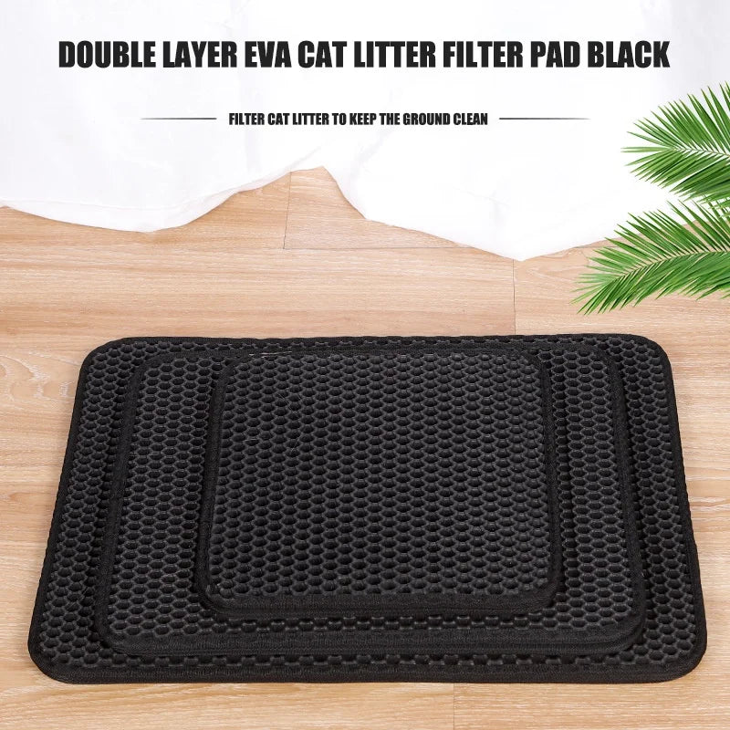 PawCatch™ – Double Layer Waterproof Cat Litter Mat