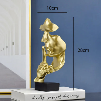 SilentMuse™ – Abstract Thinker Resin Statue for Modern Home & Office Decor