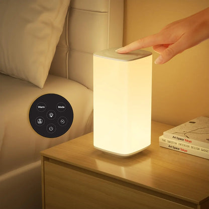 LumiLite™ – Elegant Touch-Control Night Light with Colour Modes & USB Recharge