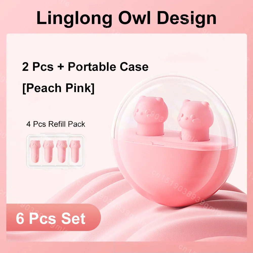 CalmNite™ Soundproof Earplugs – Reusable Silicone Noise Blocking Sleep Protectors (4/6 Pairs)