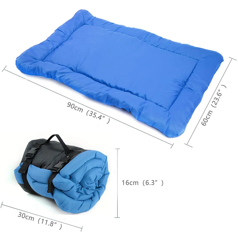 TrailPaws™ Portable Pet Bed – Foldable Camping Mat for Dogs & Cats, Waterproof & Non-Slip