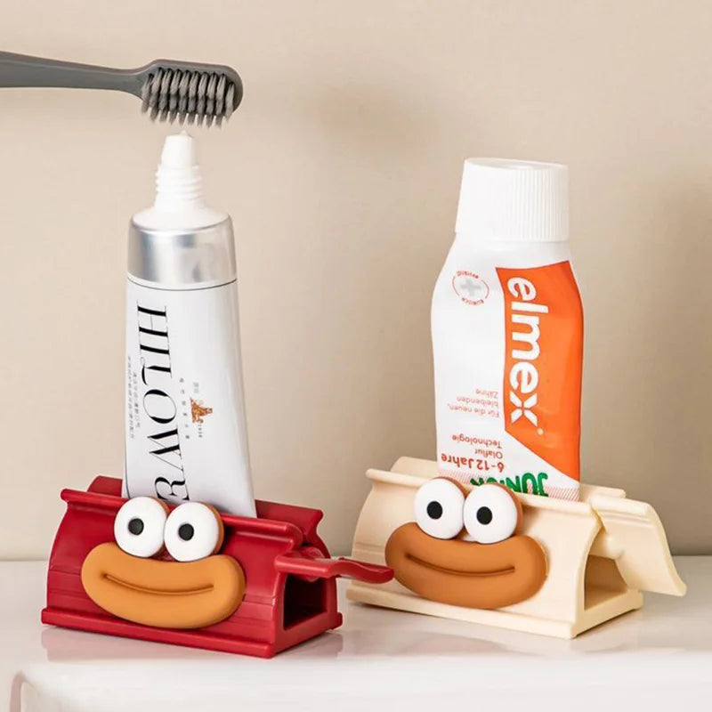 SqueezyPal™ – Cartoon Toothpaste & Cleanser Tube Holder