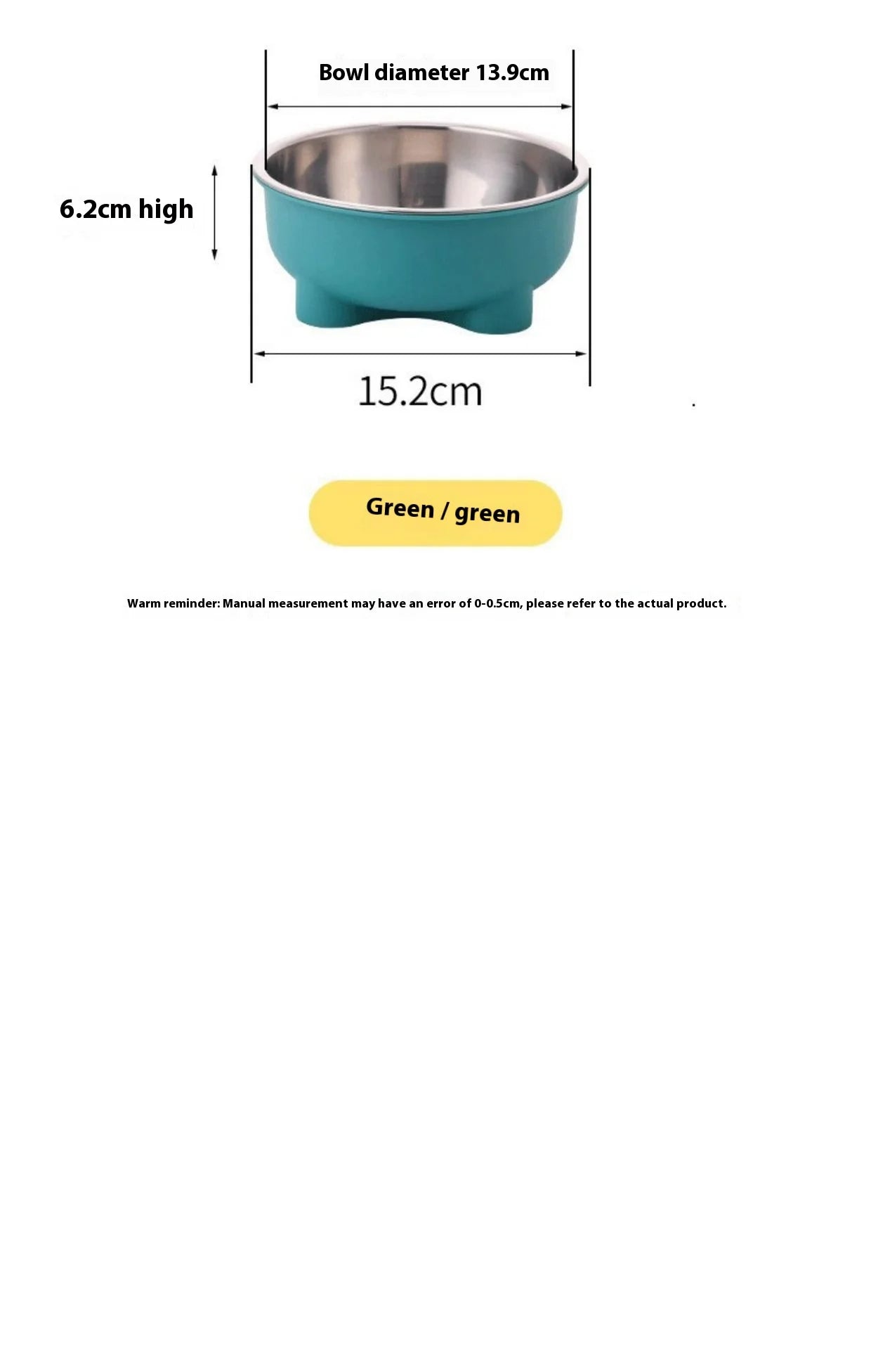 WhiskerBowl™ Premium Pet Feeding Dish – Detachable Stainless Steel with Non-Slip Base