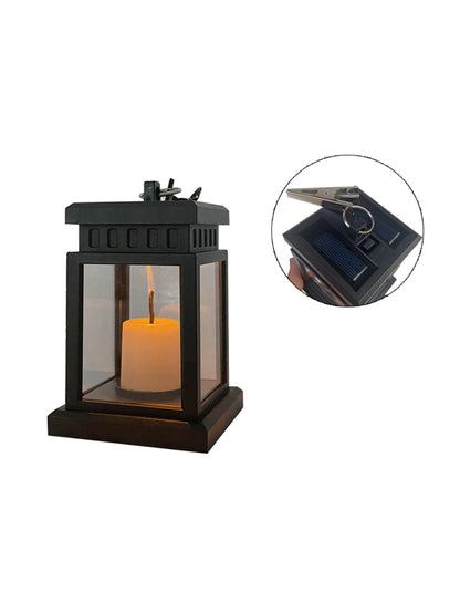 VintageRay™ – Waterproof LED Garden Lantern with Solar Power & Warm Flame Glow