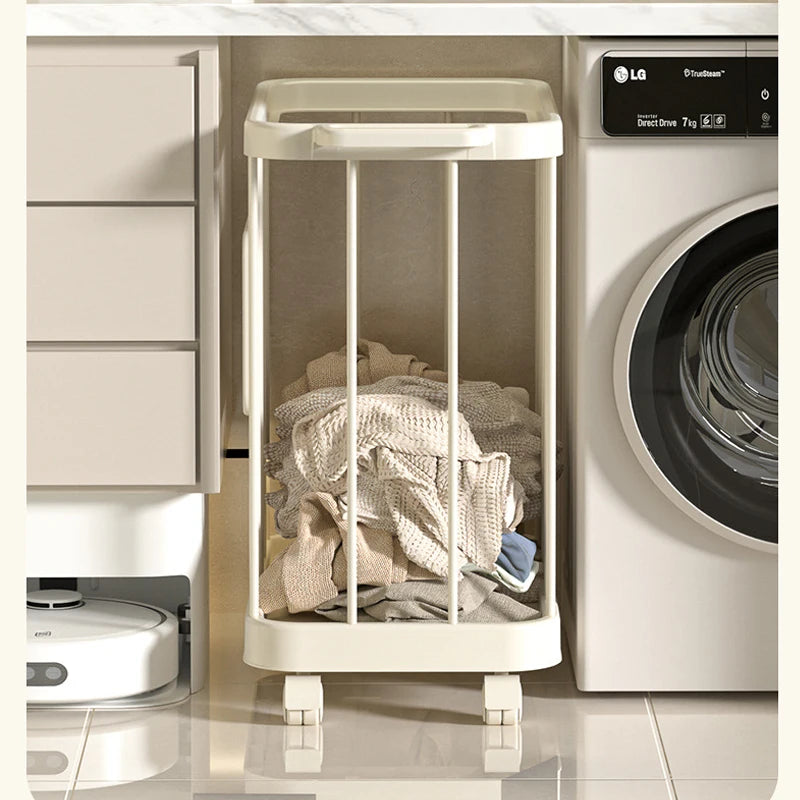 GlideBin™ – Mobile Laundry Basket with Wheels | Effortless Laundry, Elegant Design