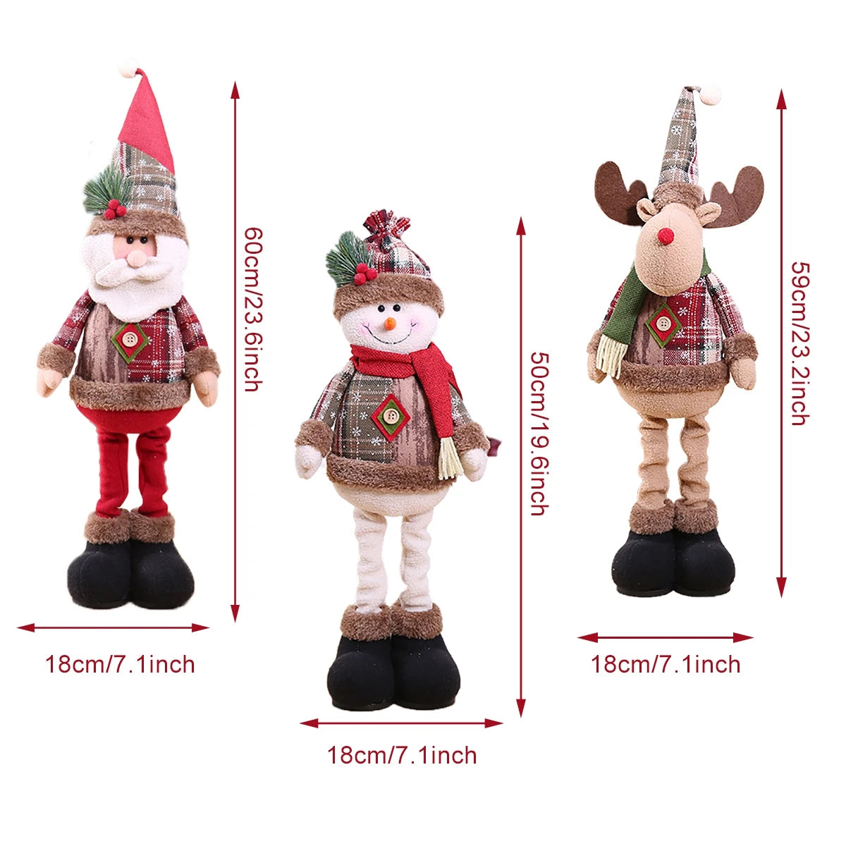 Merrivelle™ – Christmas Telescopic Doll Ornament Decoration