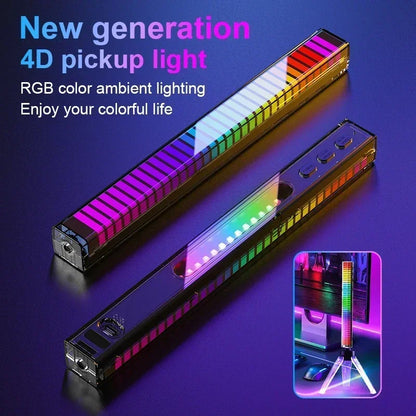 RhythmGlow™ – Premium RGB Sound-Reactive Ambient Light for Home, Gaming & Automotive Spaces