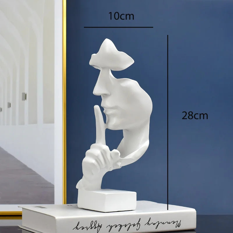 SilentMuse™ – Abstract Thinker Resin Statue for Modern Home & Office Decor