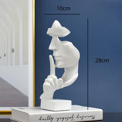 SilentMuse™ – Abstract Thinker Resin Statue for Modern Home & Office Decor