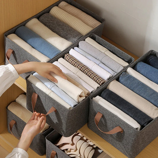 FoldNest™ – Multipurpose Fabric Storage Box & Organiser