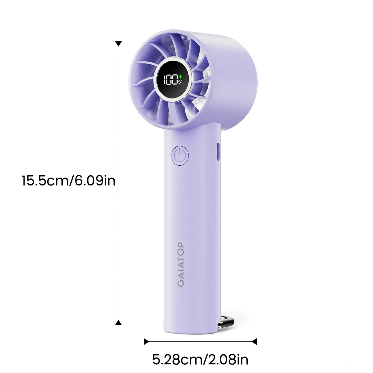 ChillBeam™ Portable Fan – Compact USB Rechargeable Handheld Fan with LED & 3 Speeds