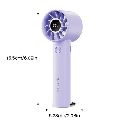 ChillBeam™ Portable Fan – Compact USB Rechargeable Handheld Fan with LED & 3 Speeds