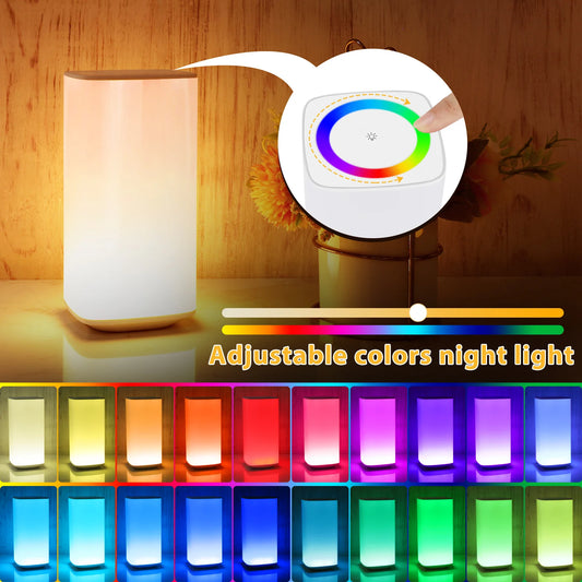 LumiLite™ – Elegant Touch-Control Night Light with Colour Modes & USB Recharge