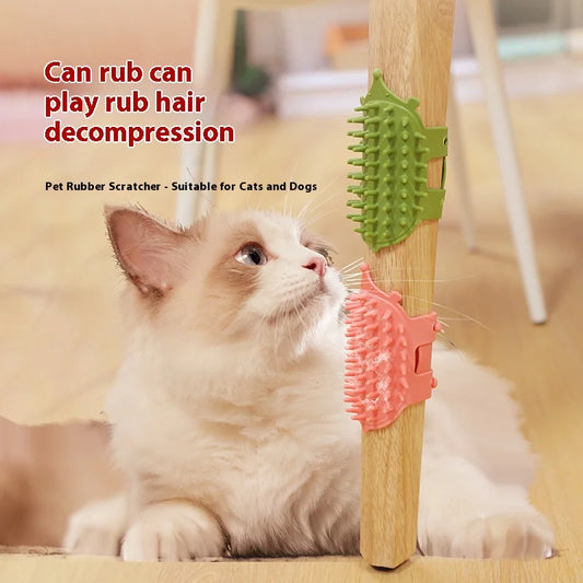GroomMate™ – Dual-Function Cat Grooming Brush & Self-Cleaning Hair Remover