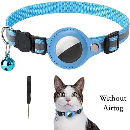 MeowGuard™ – Anti-Lost Reflective AirTag Collar for Cats