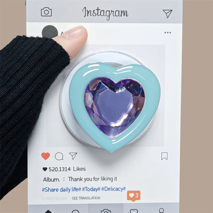 MagCharm™ Love Grip – Sparkle Meets Function in This Magnetic Heart Phone Holder