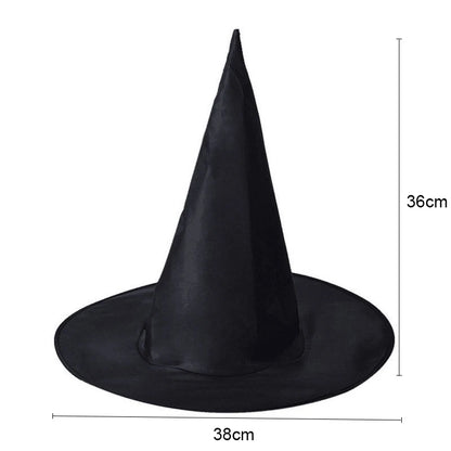 Nocturnéa™ – Foldable Black Witch Hat for Adults | Halloween, Masquerade & Cosplay Wear
