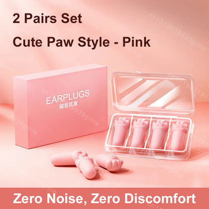 CalmNite™ Soundproof Earplugs – Reusable Silicone Noise Blocking Sleep Protectors (4/6 Pairs)