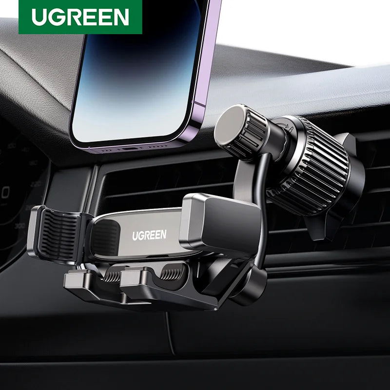 AutoLock™ Car Phone Stand – Universal Gravity Air Vent Holder with 360° Rotation