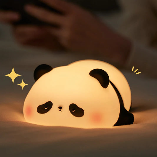 LumiCubs™ – Rechargeable Panda Night Lamp with Touch & Sleep Timer
