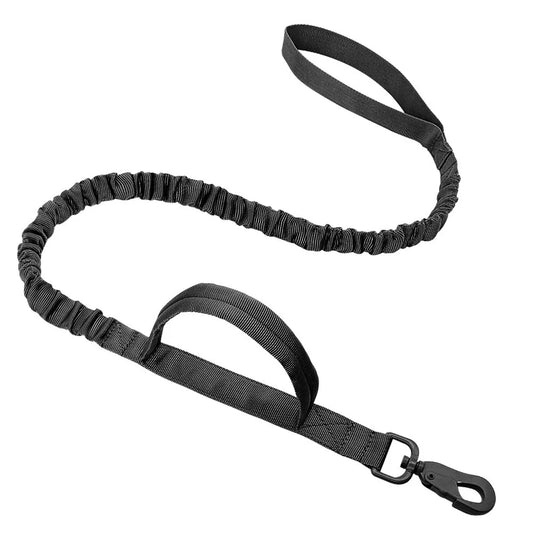 K9Elite™ Military Dog Leash – Durable Elastic Training Lead with Double Control Handles