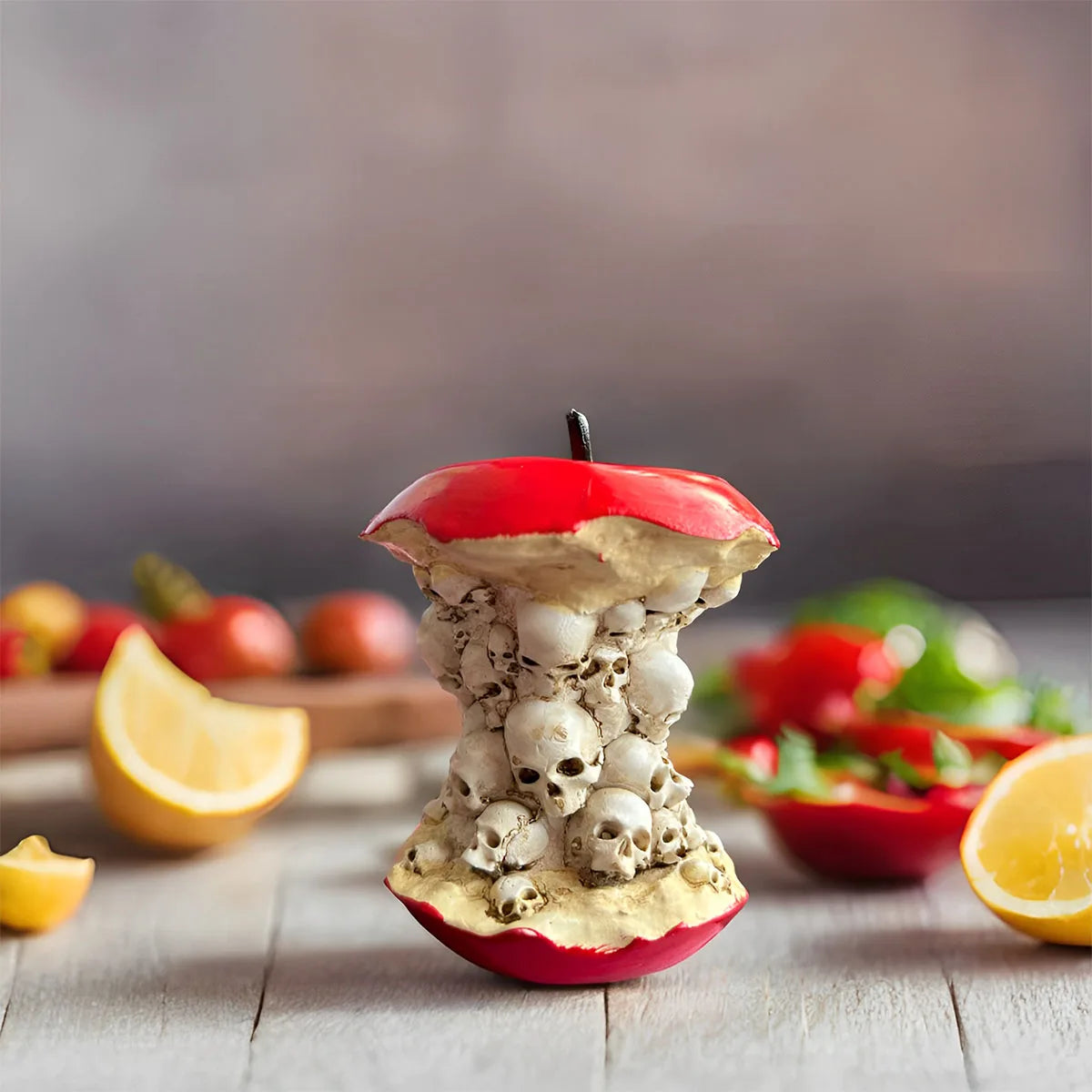SkullApple™ – Ornamento de Resina de Halloween