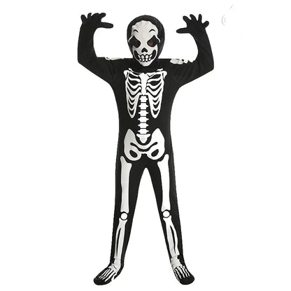 Skelostar™ – Glow-in-the-Dark Skeleton Bodysuit for Boys & Girls