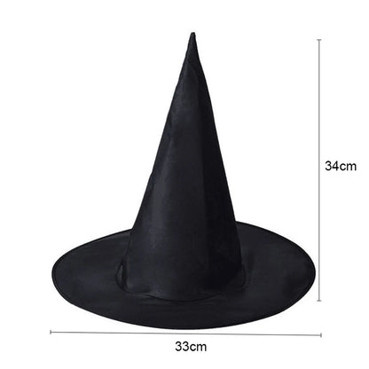 Nocturnéa™ – Foldable Black Witch Hat for Adults | Halloween, Masquerade & Cosplay Wear