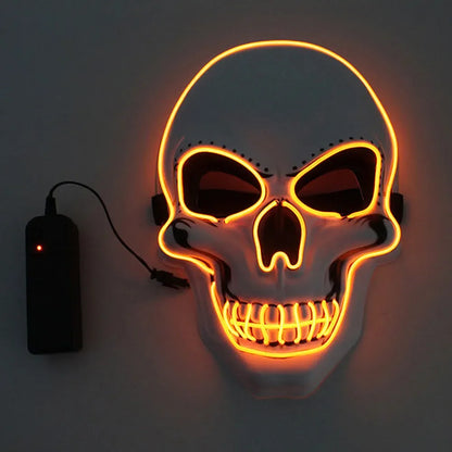 GlowCrypt™ – Luminous LED Skull Mask for Spooky Eleganc
