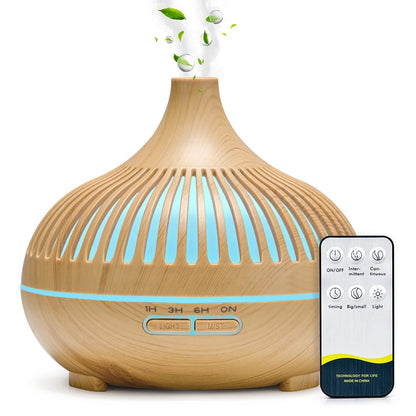 ZenBreeze™ – 500ml Essential Oil Diffuser with LED Mood Lights & Remote Control