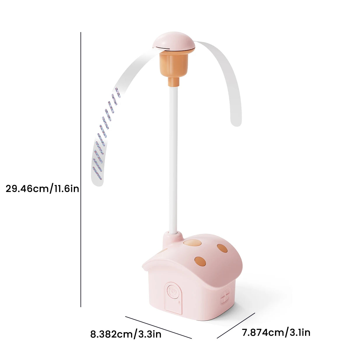 FreshGuard™ Mushroom Fly Fan – Foldable Battery Table Fan for Outdoor Meals & Parties