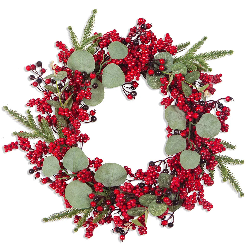 BerryLune™ – Handmade Christmas Wreath for Front Door