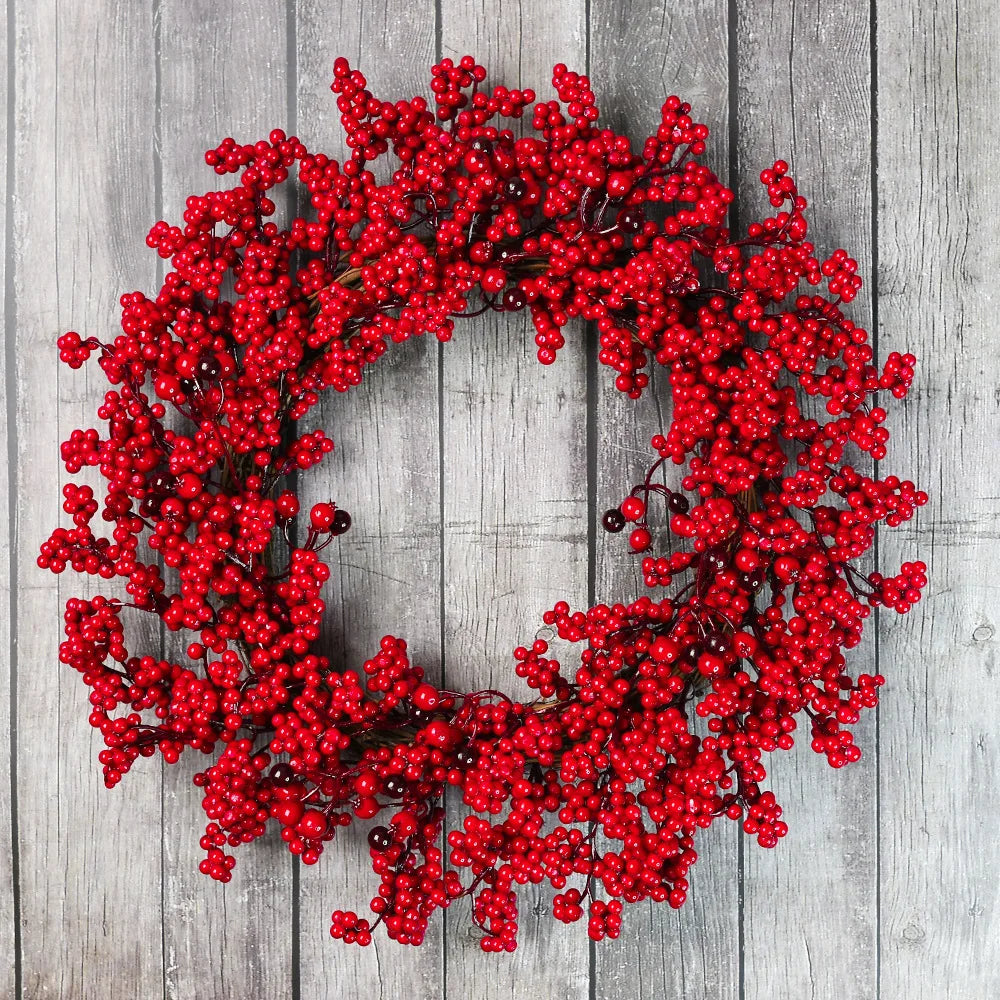 BerryLune™ – Handmade Christmas Wreath for Front Door