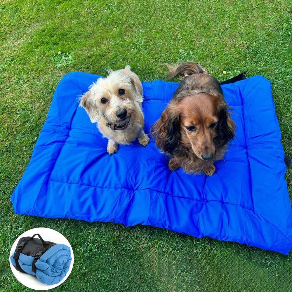 TrailPaws™ Portable Pet Bed – Foldable Camping Mat for Dogs & Cats, Waterproof & Non-Slip