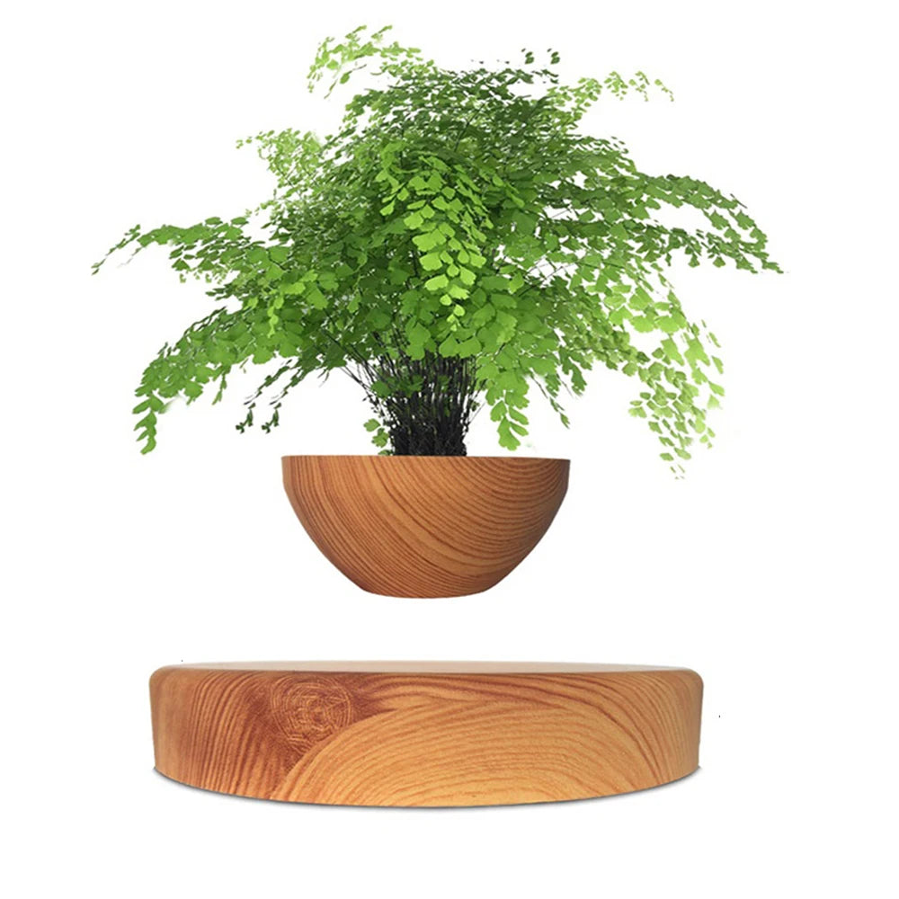 ZenLev™ – Levitating Air Bonsai Pot with Magnetic Rotation for Stylish Homes