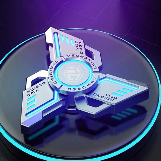 GlowKnight™ – Alloy Gyro Spinner with Noctilucent Effect for Stress Relief