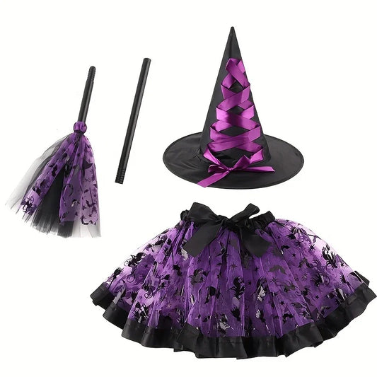 VelvetWitch™ – Enchanted Halloween Costume Set (3-Piece Elegance Edition)