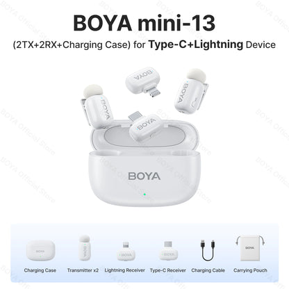 BOYA Mini Wireless Lavalier Microphone for iOS & Android