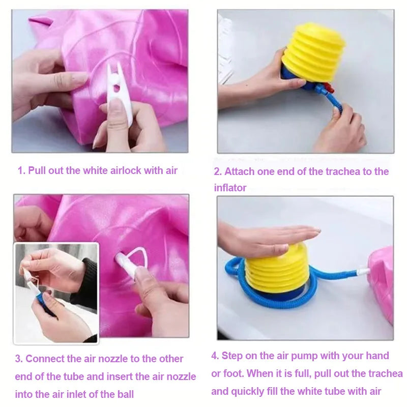 ZenBalance™ Exercise Ball – Explosion-Proof Yoga & Pilates Fitness Ball (55–75cm)