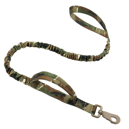 K9Elite™ Military Dog Leash – Durable Elastic Training Lead with Double Control Handles