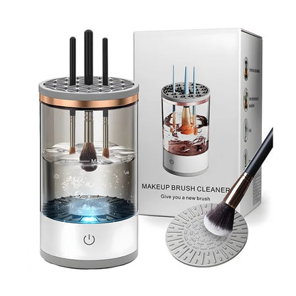 Brushaura™ – Elegant Electric Makeup Brush Cleaner & Dryer
