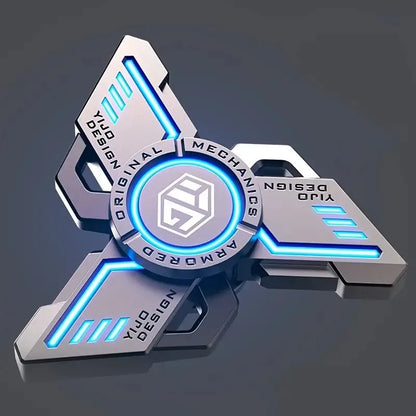 GlowKnight™ – Alloy Gyro Spinner with Noctilucent Effect for Stress Relief